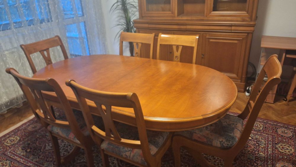 Set mobilier sufragerie din lemn de cires