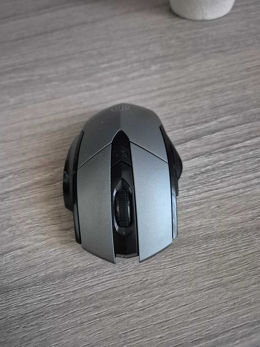 Mouse Wireless Bluetooth 5.0 / 2.4G • 6 Butoane • Reîncărcabil • Gri