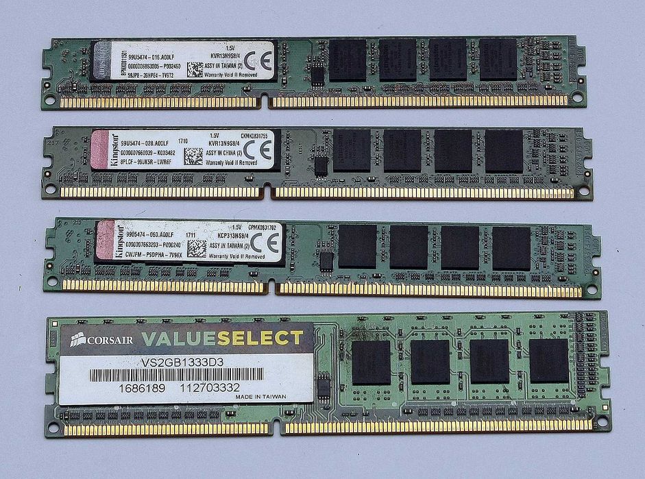Pachet memorii DDR3 1333 Mhz 1.5v