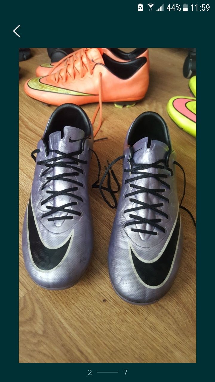 Nike Mercurial Vapor 10 chrome футболни обувки- бутонки 38 номер