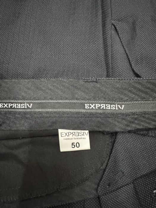 Costum bărbați Expresiv 50 negru 2 piese, slim