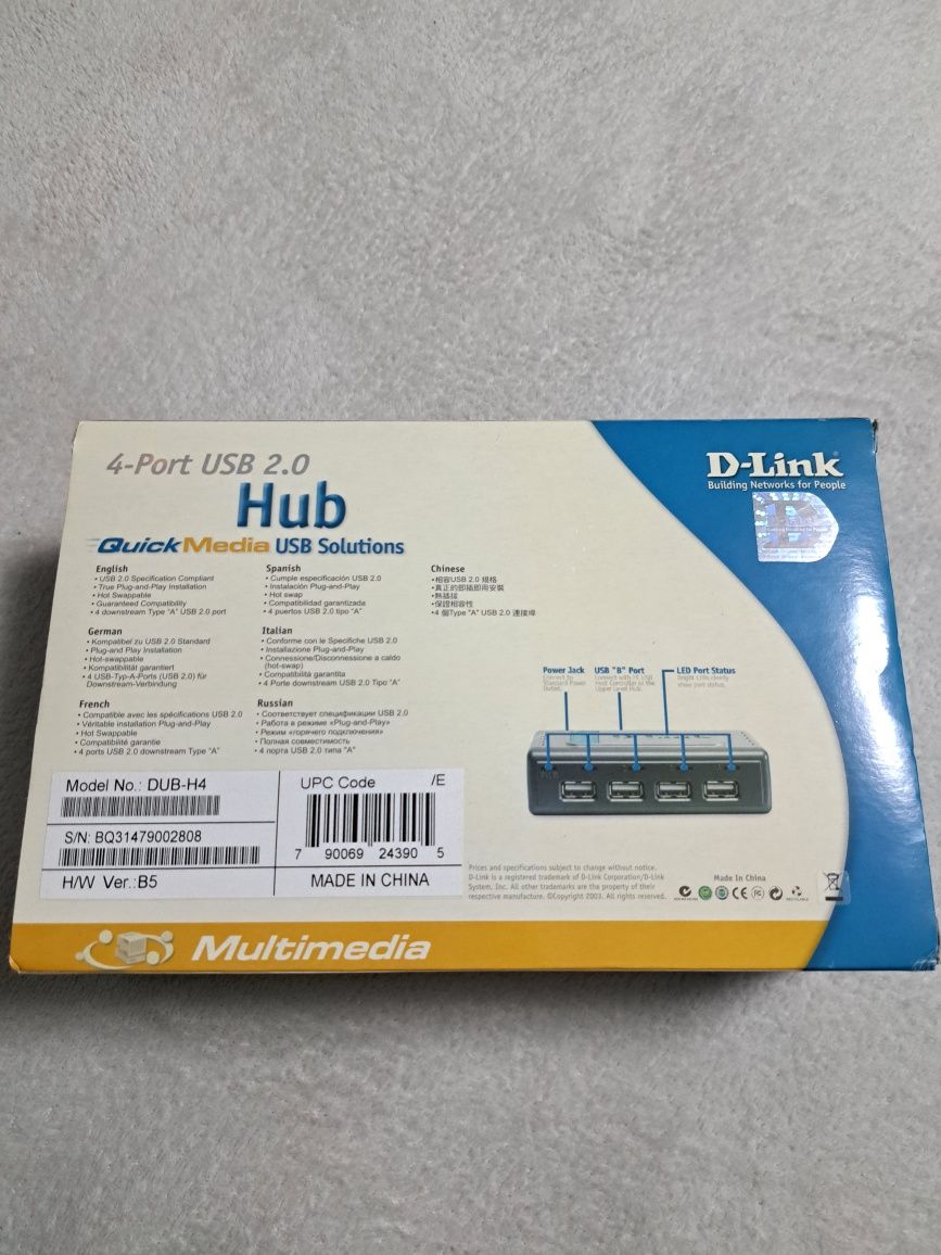 D-Link 4-Port USB 2.0 HUB DUB-H4