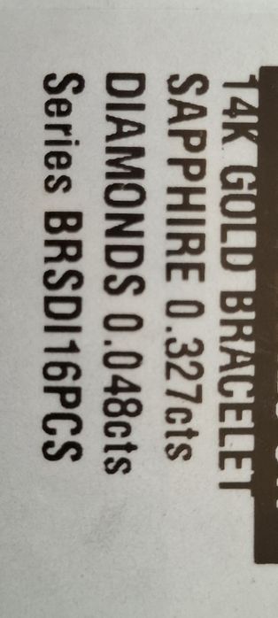 Bratara aur 14k diamante si safir