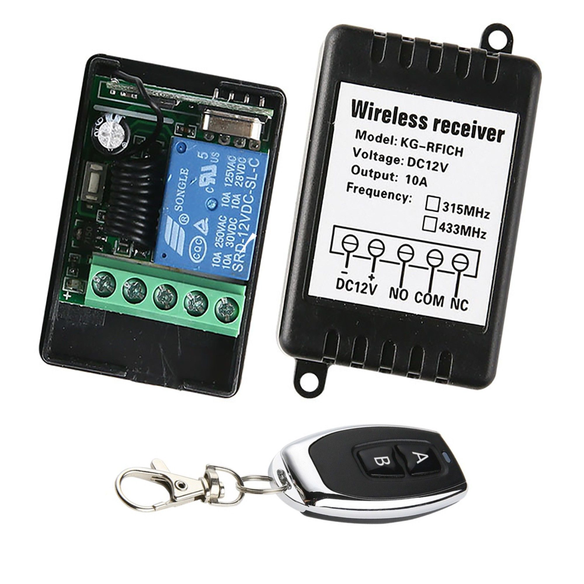 Реле с дистанционно управление в корпус 1CH 433Mhz 12V