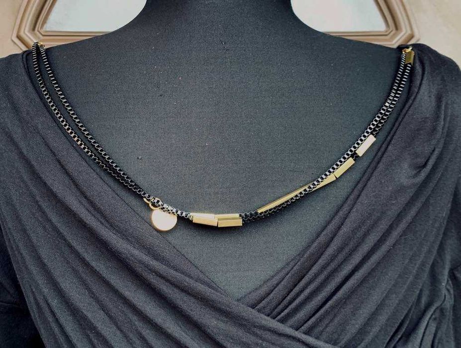 GUESS Superba Rochie Bodycon Drapaje Conica Maneci 3/4 Negru Original