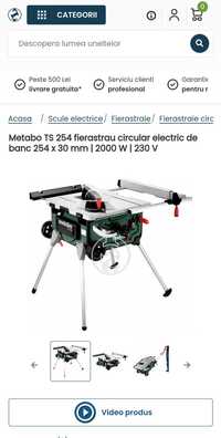 Metabo TS 254 fierastrau circular electric de banc