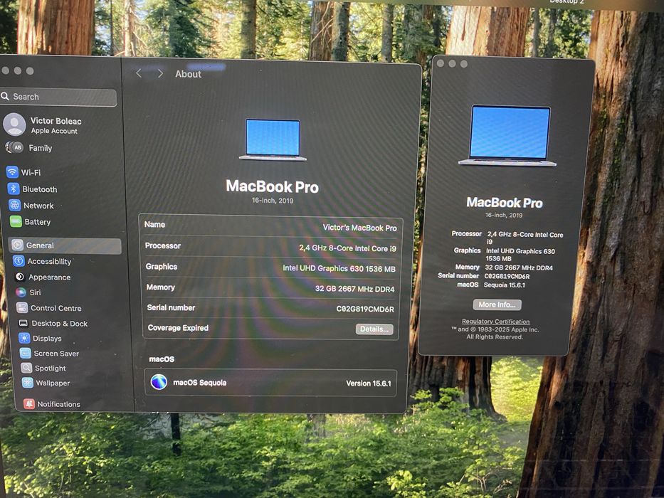 Apple MacBook Pro 2019 i9 16” 32GB RAM