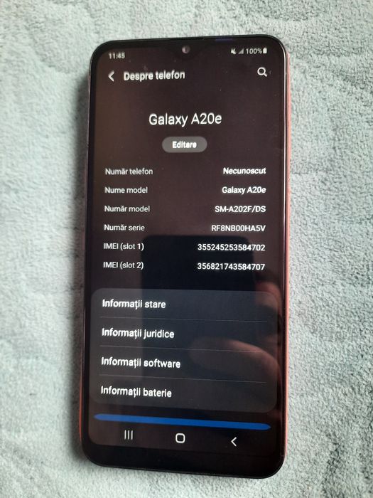 Samsung A 20e perfect funcțional