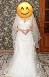 Красивое свадебное платье трансформер Алматы