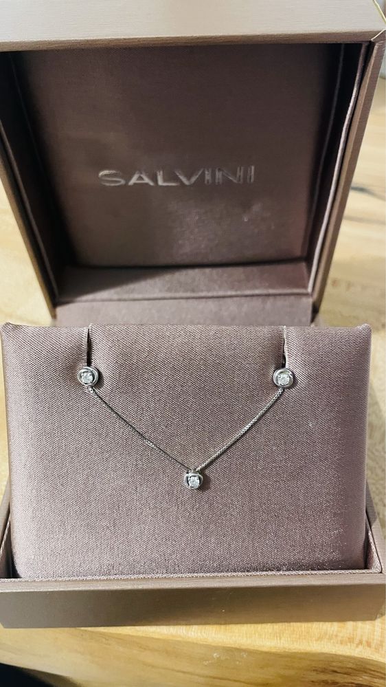 Set Salvini aur 18k diamante