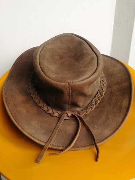 каубойска шапка дебела естествена кожа