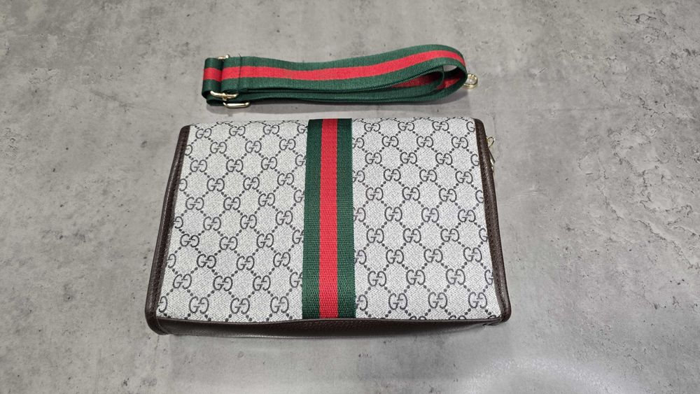 OFERTA! Poșetă Premium Gucci Canvas + Portofel damă Louis Vuitton