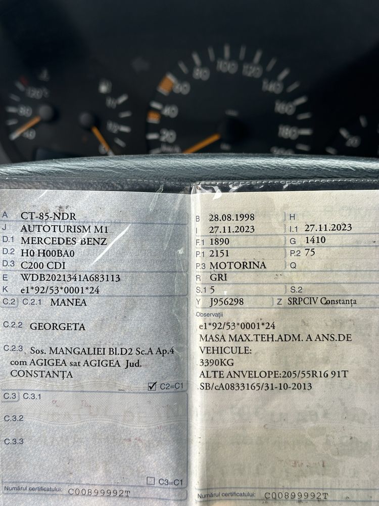 Vand Mercedes Benz C200 CDI