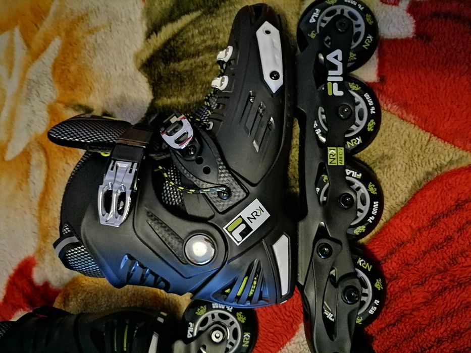 Role Junior FILA NRK Black/Lime masura 36-39 Rulmenti ABEC 7 - Frana