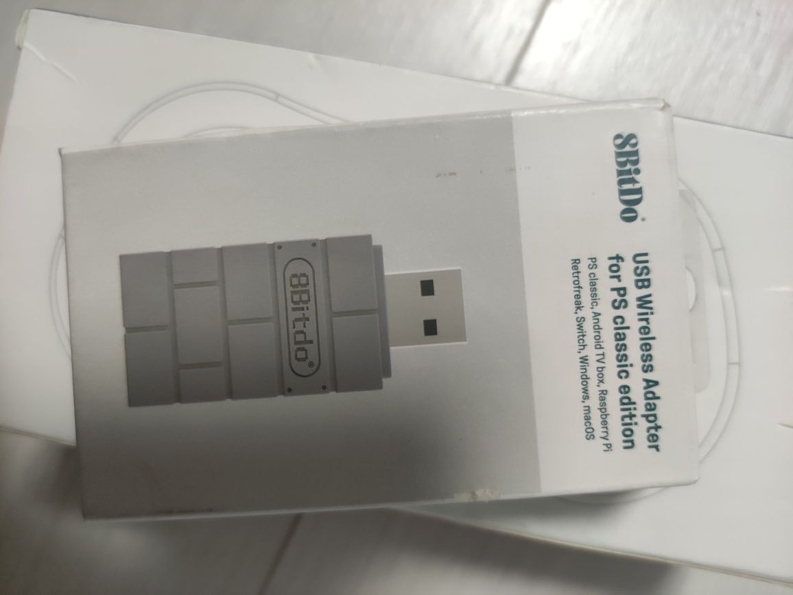 Controller Neogeo Mini Pad alb, 8bitDo USB WIRELESS pt PS