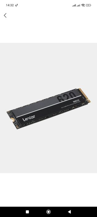 SSD Lexar NM620 M2 NVMe 256gb maʼlumot saqlash uchun