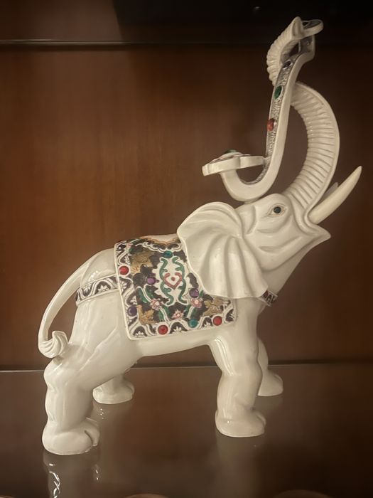 Сувенир слоник керамика и камушки 3500