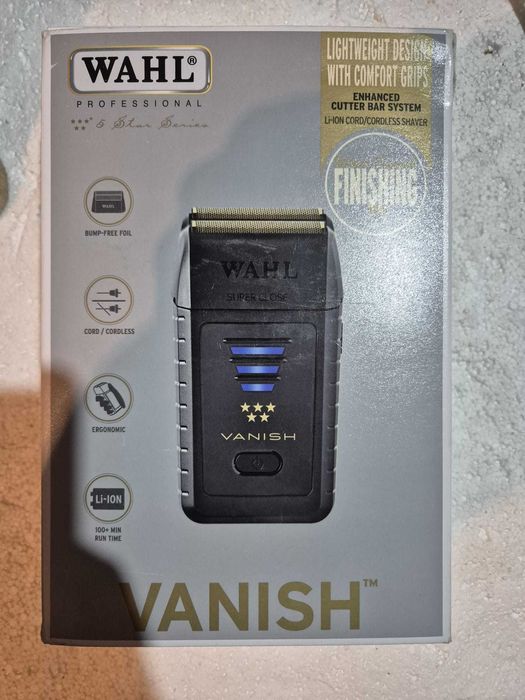 Aparat de Ras Profesional Wahl Vanish Shaver 5 Star - Folii Aur