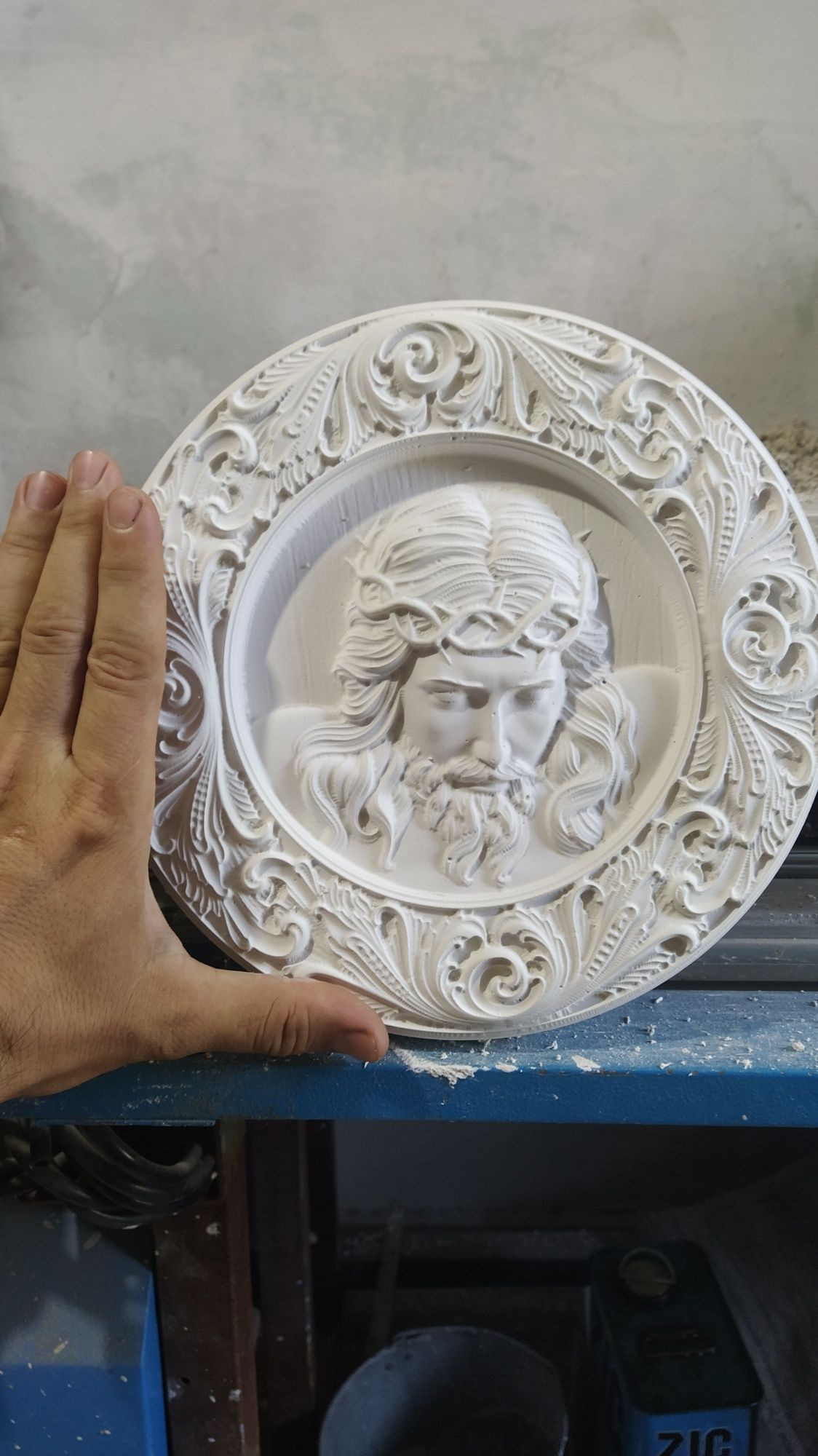 Икона Иисус Христос из гипса