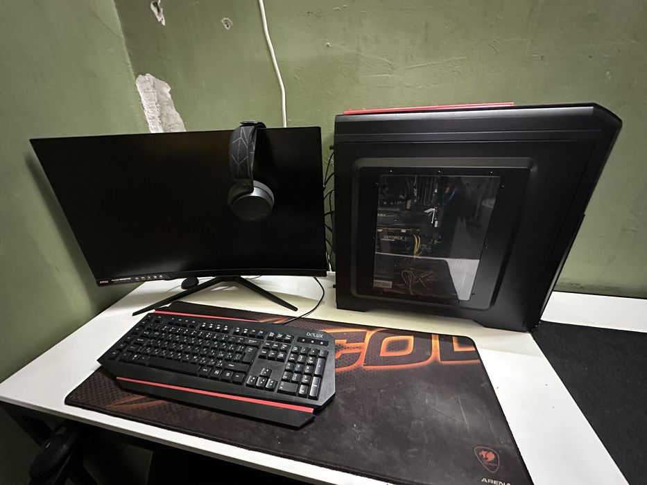 Геймърски компютър + 27” MSI Optix MAG271C (144Hz)