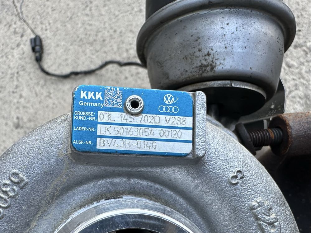 Турбо ККК за 2.0tdi-143к.с.- Ауди А4 В8, Сеат Exeo