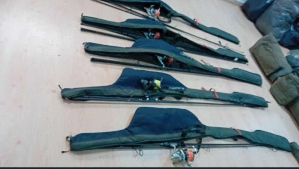 Set 5 lansete Mtx black edition, mulinete adonis 7000 si huse ca noi