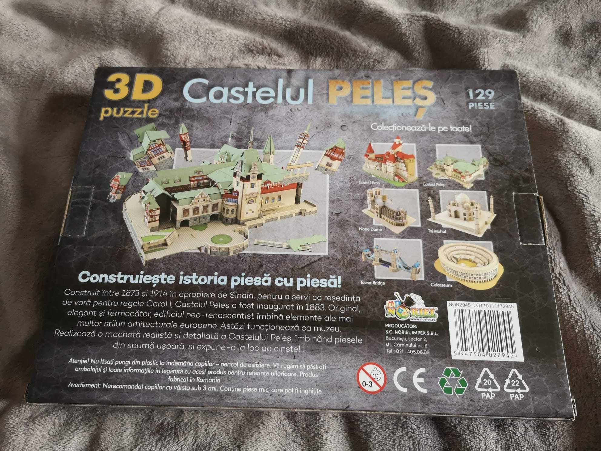 Puzzle 3D Noriel-Castelul Peles,129piese