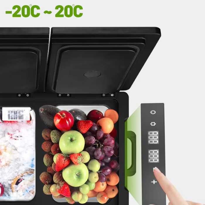 Портативен хладилник с фризер Olesson 38L – 12V / 24V / 220V кола, тир