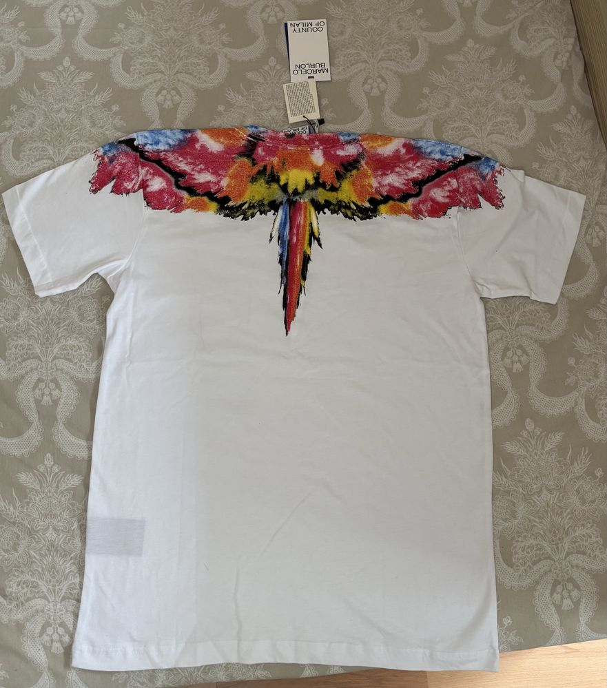 Тениска Marcelo Burlon размер S бяла