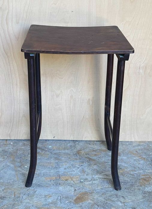 3 buc Masuta Vintage din lemn stil Thonet; Masuta tip piedestal