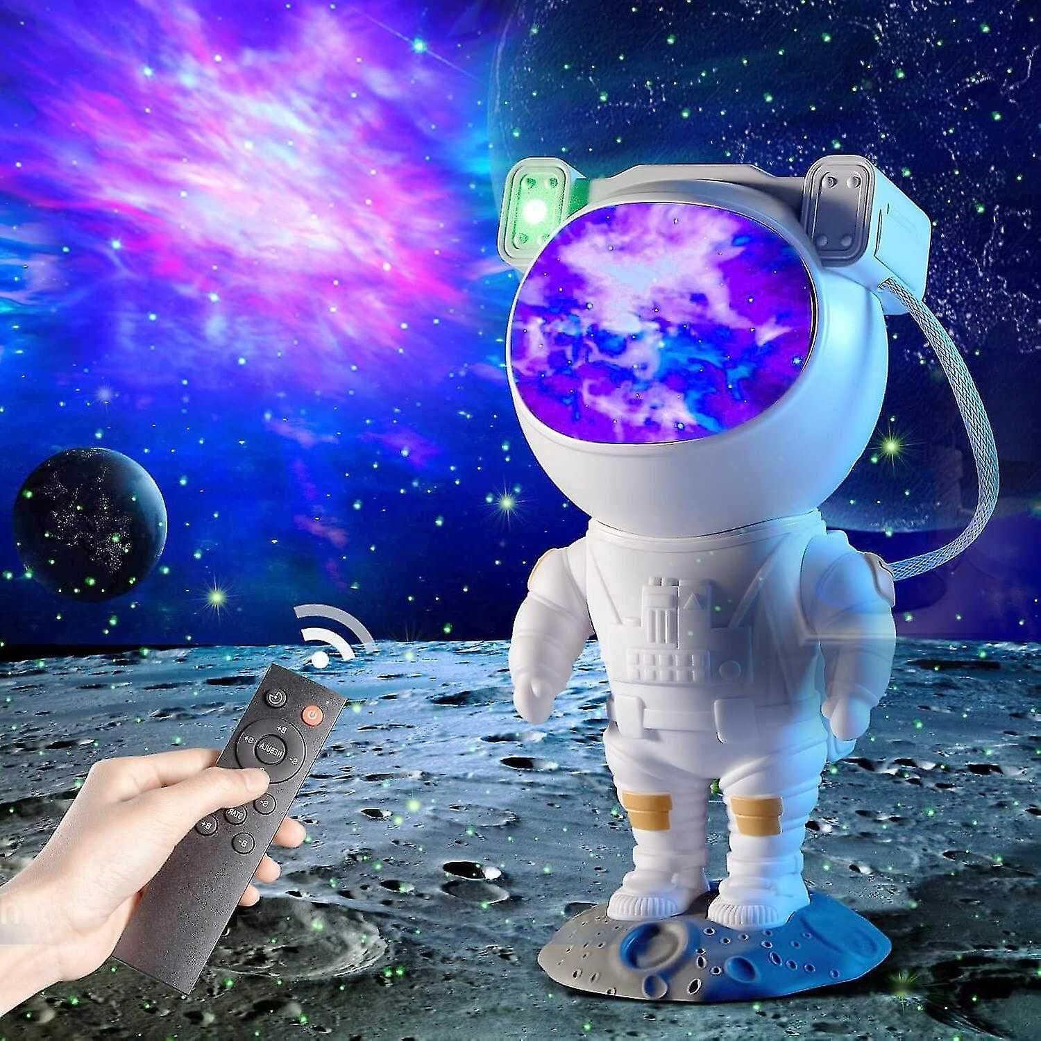 Нови Астронавт звезден проектор, Нощна лампа за деца, модел ULTRA музи