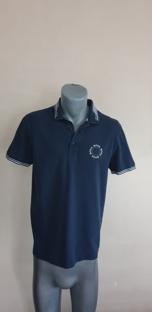 Hugo Boss Cirkle Pique Cotton Mens Size M ОРИГИНАЛНА Тениска!