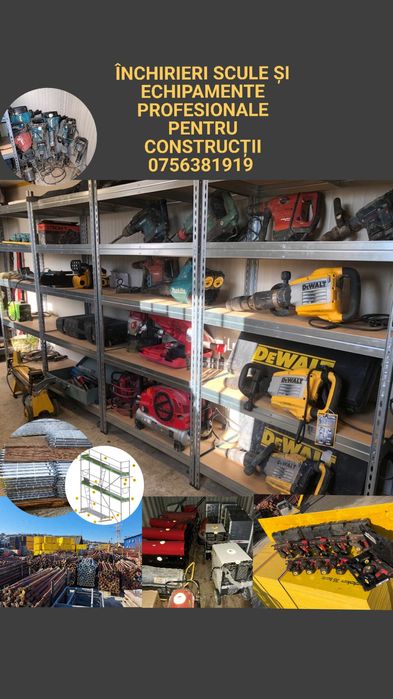 Închiriem Panouri DOKA cofraje galbene montanți popici popi metalici