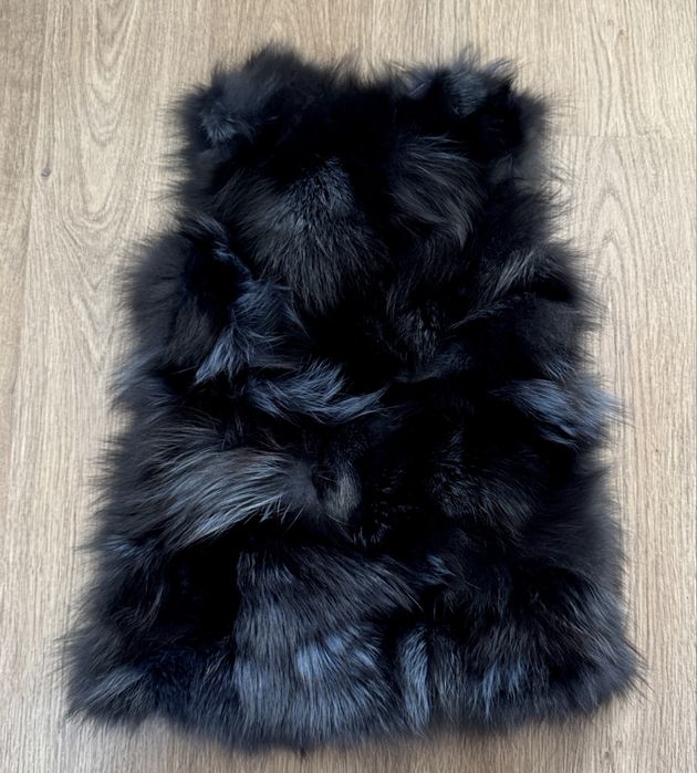 Елек от естествен косъм на лисица