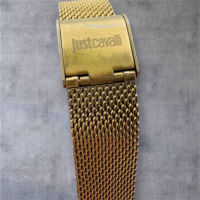 Just Cavalli дамски златист часовник + подарък гривна
