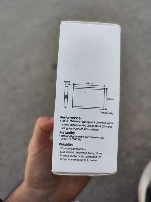 Ssd portabil Samsung t7 shield 2tb