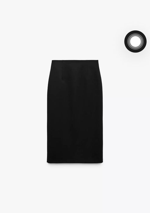 Юбка миди ZARA, раз.L. и лонгслив H&M.