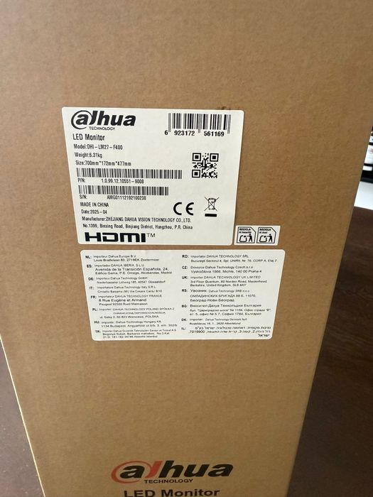 Monitor Led Dahua 27 inch DHI-LM27-F400 Sigilat