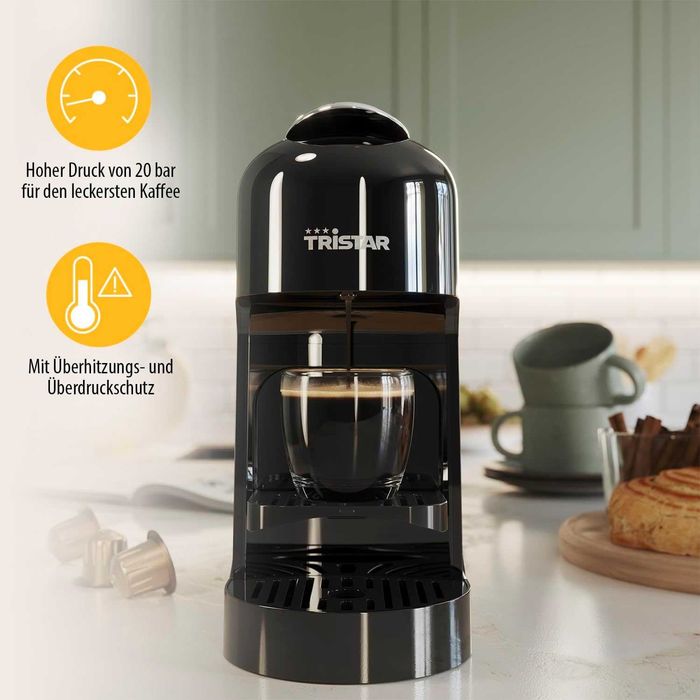 Кафемашина Tristar CM-2300, съвместима с капсули Nespresso, 1400W