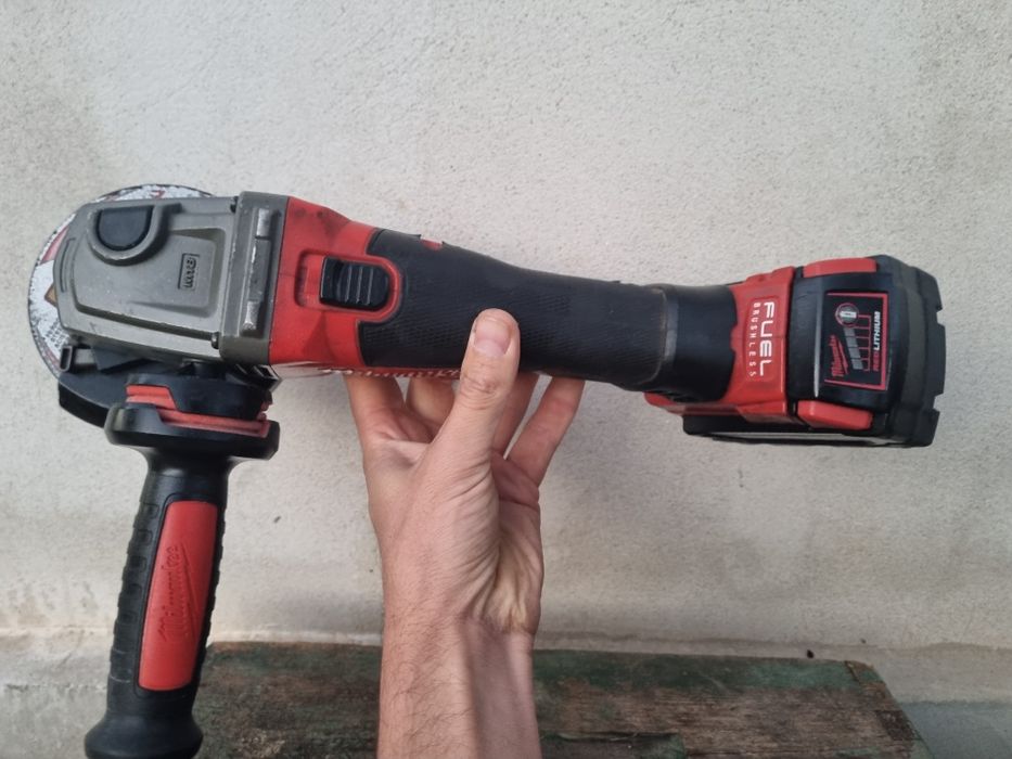 Flex milwaukee cag115x + baterie 5 amperi