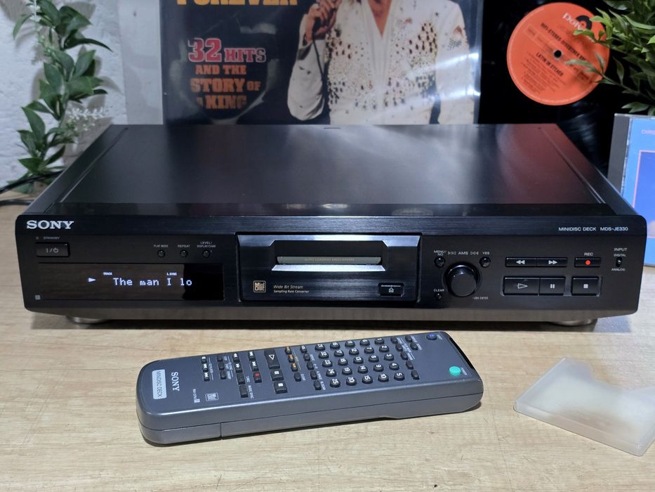 Minidisc player SONY MDS-JE330, md player,  telecomanda