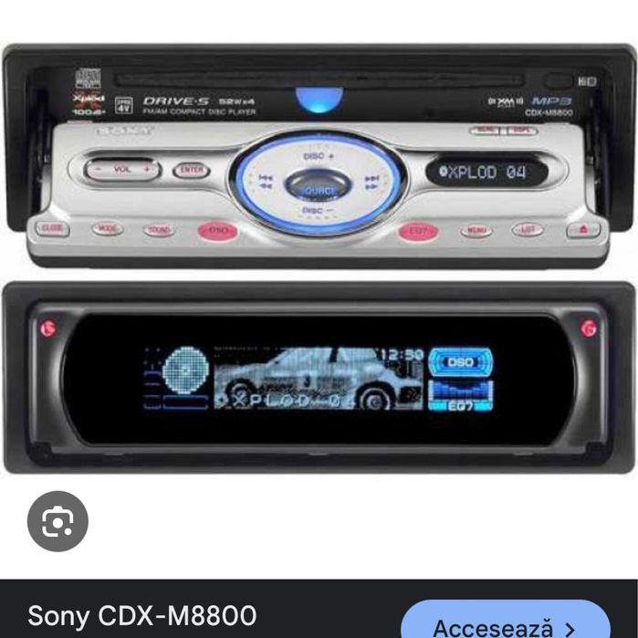 Cd player auto Sony CDX M ,doua fete,old school,