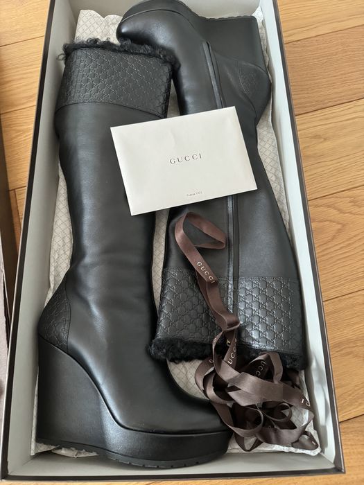 Cizme piele Gucci
