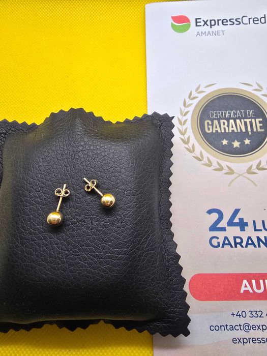 Cercei de aur 14k (Ag29 Siraj b.33608.1) Garantie 2 ani