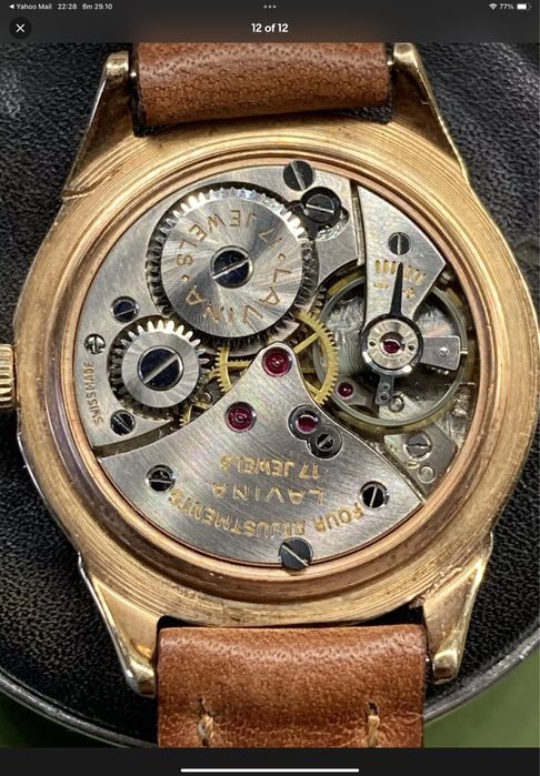 Lavina 17 Rubis SWISS MADE часовник швейцарски механичен