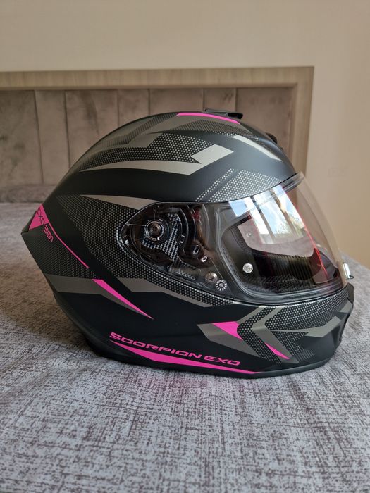 Cască integrală pentru motocicletă, Scorpion EXO-391 AAXO, negru