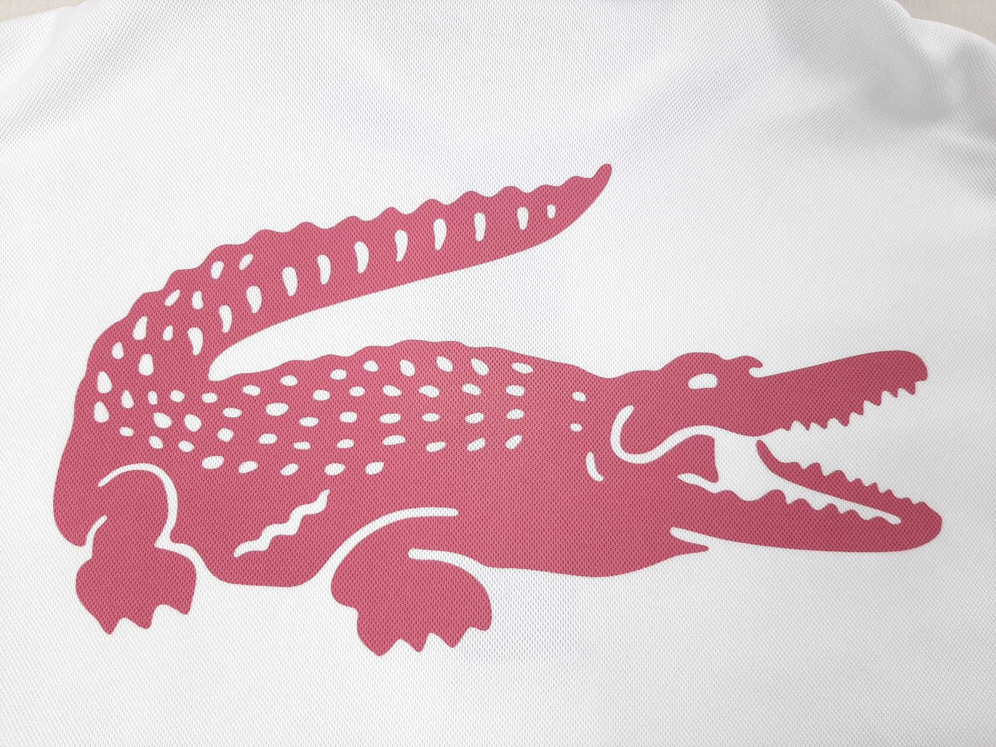 Lacoste Sport Large Croc - Оригинална мъжка тениска с яка размер M