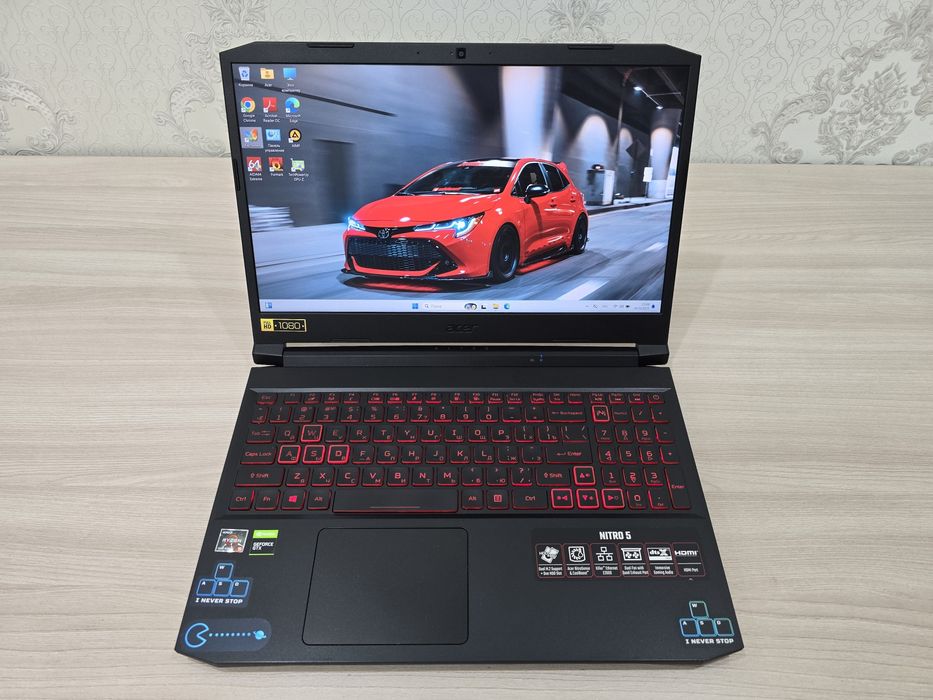 Acer, Ryzen 5, GTX 1650 4Gb, RAM 16Gb, SSD 512Gb, Full HD IPS