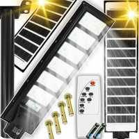 Lampa LED solara exterior 2200W senzor telecomanda 12Ah+suport (B5806)