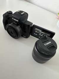 Canon EOS M50, obiectiv 15-45, obiectiv 22 plus accesorii cadou